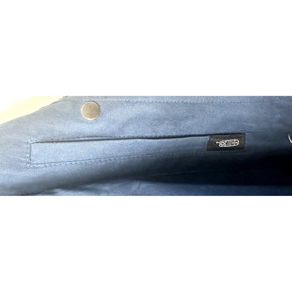Vintage Womens London Fog Faux Suede Sanchita Jacket Drawstring Waist Blue Sz 1X - Picture 11 of 15